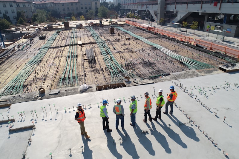Construction project site
