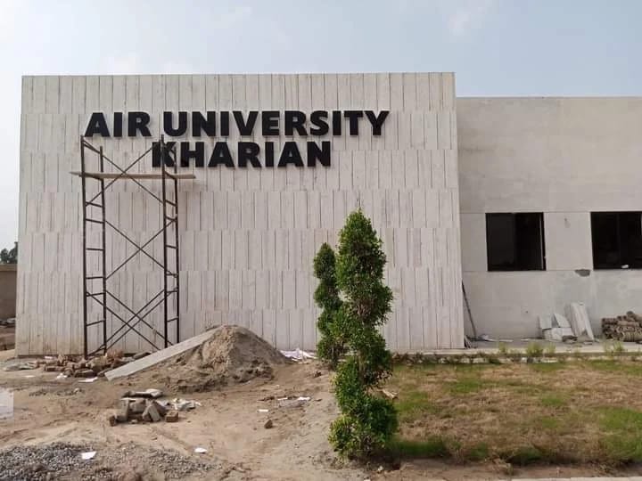 Academic Blocks A & B construction, Air University Kharian Campus